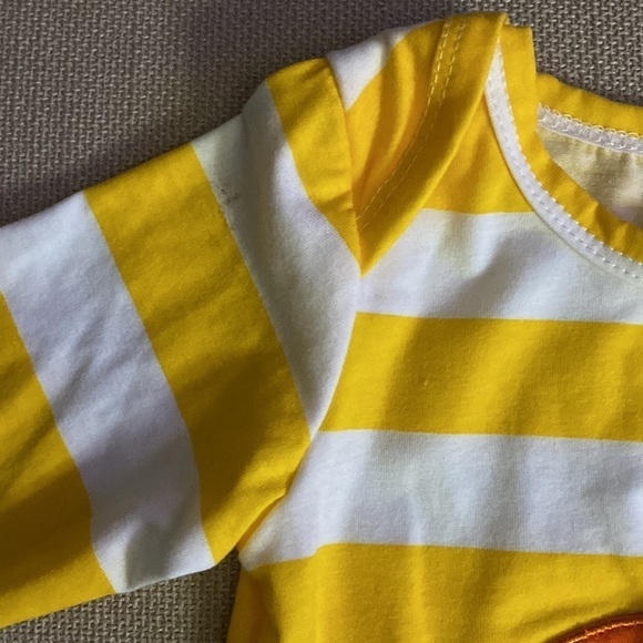 IBTOM Castle ruffle, pumpkin romper Size 12m - Picture 6 of 10